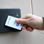 Security door swipe cards for access control