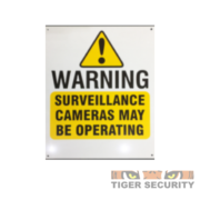 Arrowhead CCTV Warning Sign, Large on sale