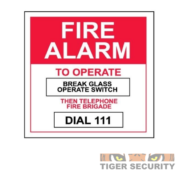 Tyco FP-FLB2 Perspex Fire Alarm to Operate Labels on sale