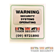 Buy Tiger Security Window or Door Security Warning Stickers, Pack of 5